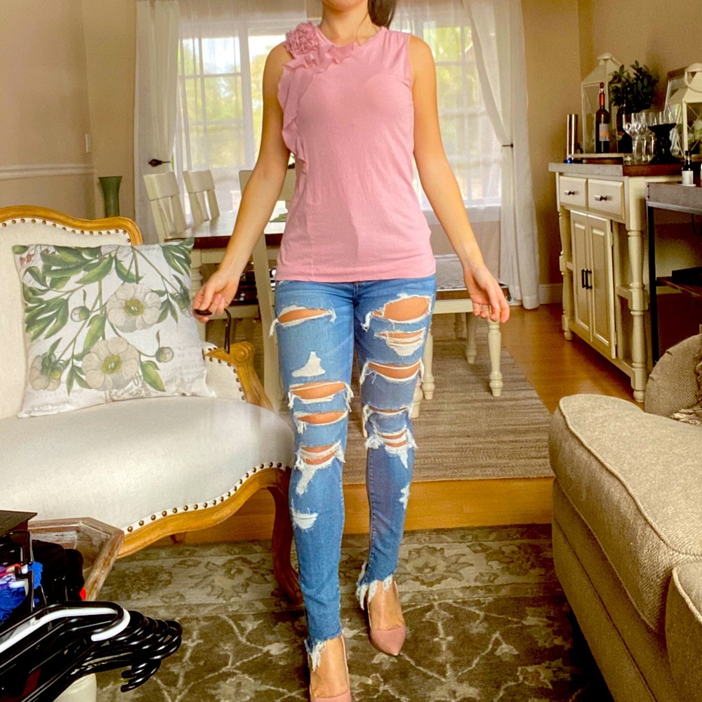 XSP Banana Republic pink floral top